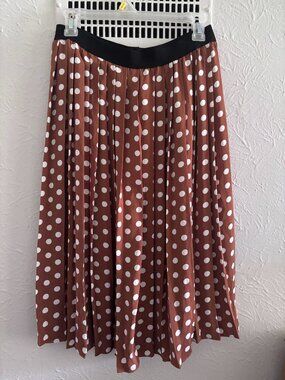 Joe Fresh + Jillian Harris - Poka-Dot High Waist Midi Skirt